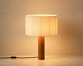 Akari Wood Table Lamp, warm studio hero