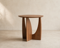 Maru Rubberwood Side Table, clean studio hero