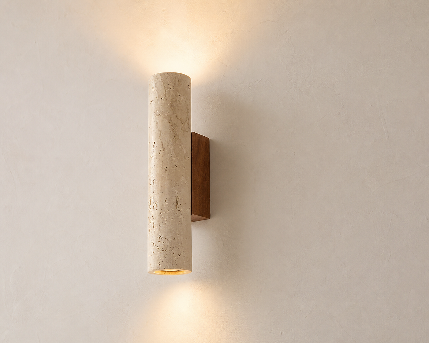 Saho Marble Wall Lamp, clean lit studio view