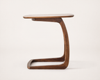Rin C-Shaped Side Table, clean side profile