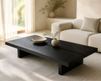 Nara Rectangular Coffee Table, styled living-room view