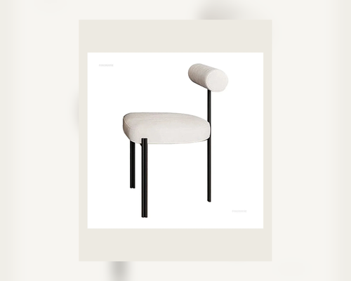 Emi Three-Leg Dining Chair, clean angled view