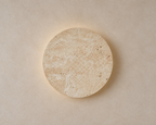 Tsuki Stone Wall Lamp, close view of stone face