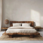 Tadao Solid-Wood Bed Frame