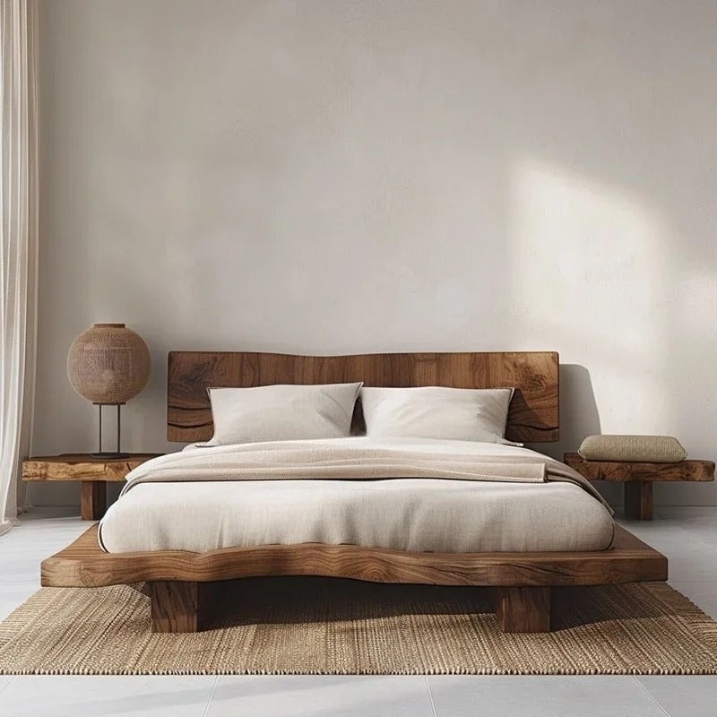 Tadao Solid-Wood Bed Frame