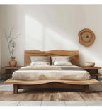Tadao Solid-Wood Bed Frame