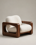 Aki Curved Wood Lounge Chair, Kadori hero image