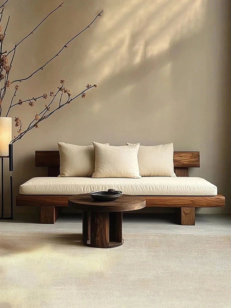 Asa Timber Platform Sofa, straight-on timber-platform sofa