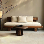 Asa Timber Platform Sofa, timber base and block supports