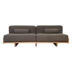 Hina Timber Platform Sofa, straight-on sofa view