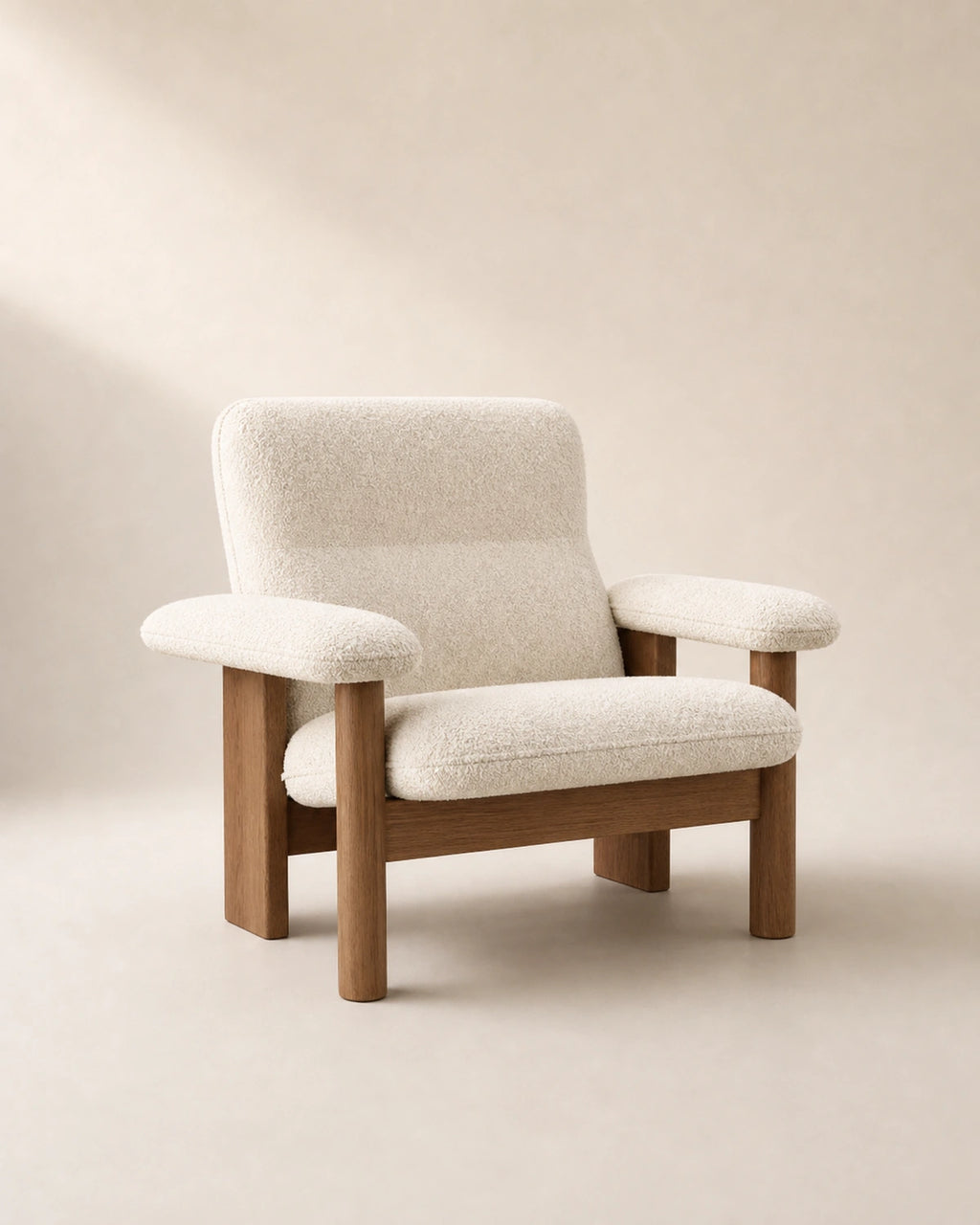 Kei Wood-Frame Lounge Chair, Kadori hero image