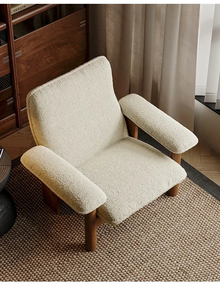 Kei Wood-Frame Lounge Chair