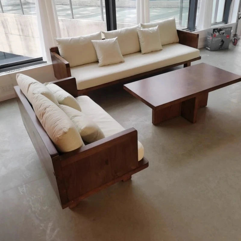 Maki Low Platform Sofa, coordinated room setting