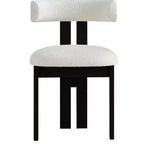Tori Architectural Dining Chair, black frame, front view