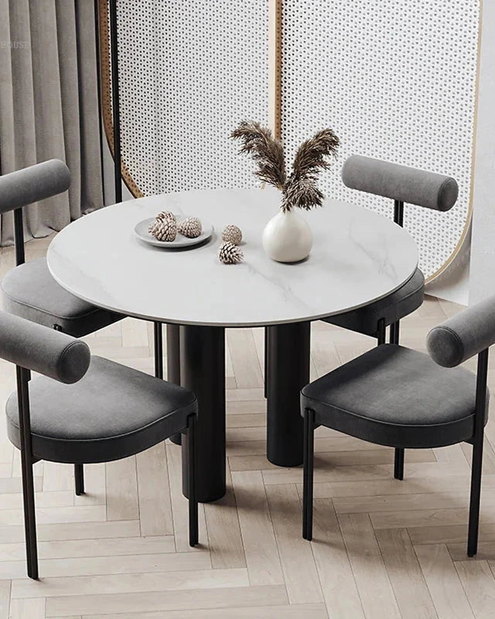 Emi Three-Leg Dining Chair, dining-room setting