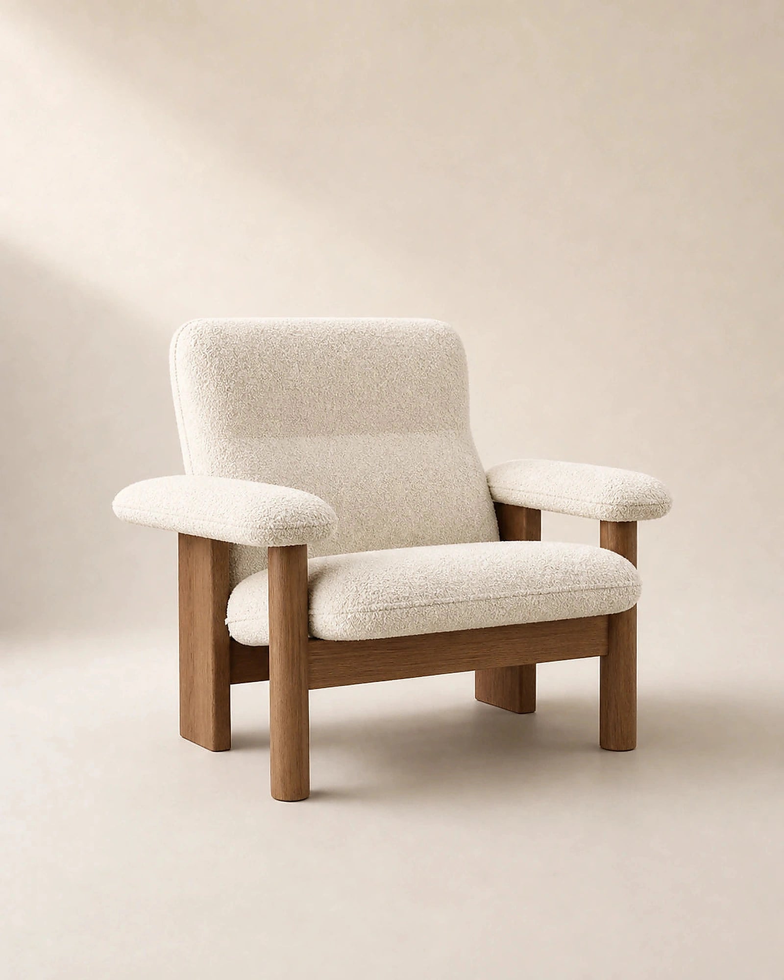 Kei Wood-Frame Lounge Chair, Kadori hero image
