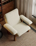 Kei Wood-Frame Lounge Chair, seat, back and arm construction