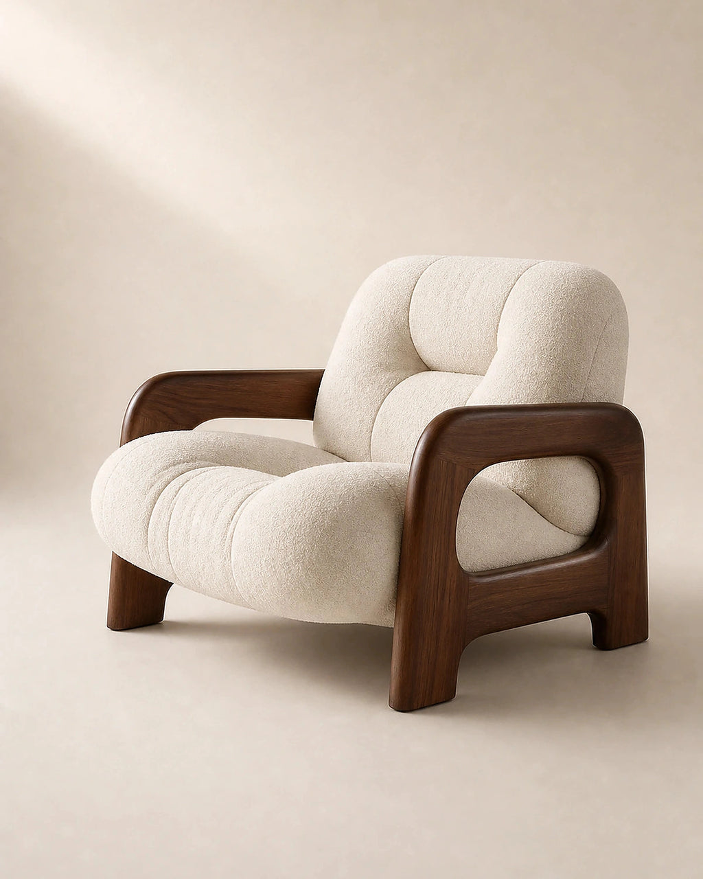 Kumo Wood-Frame Lounge Chair, Kadori hero image