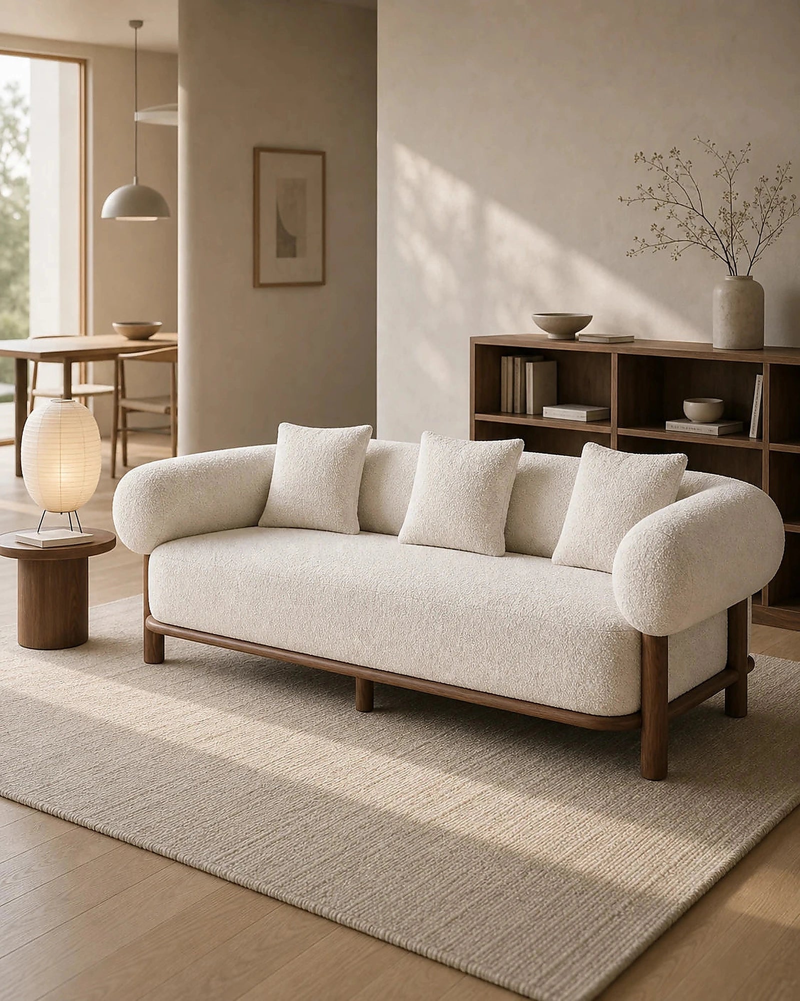 Noma sofa in a warm open-plan apartment