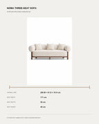 Noma sofa dimensions and seat measurements