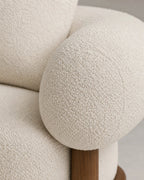 Noma sofa cream bouclé upholstery detail