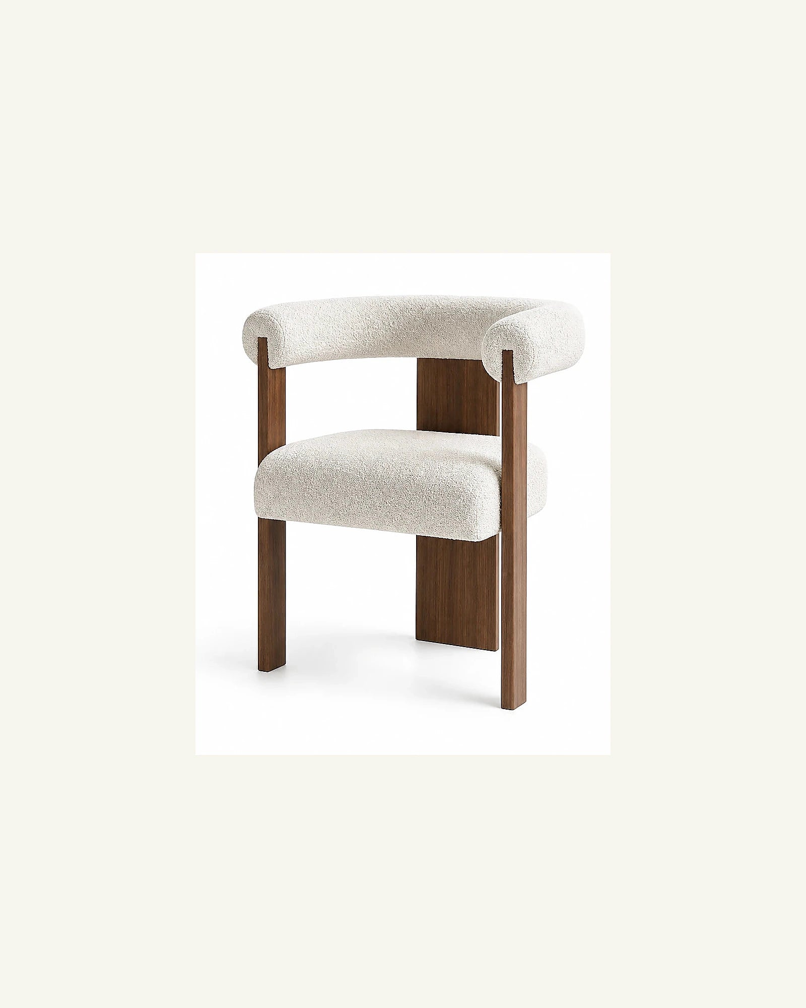 Sora dining chair, three-quarter view
