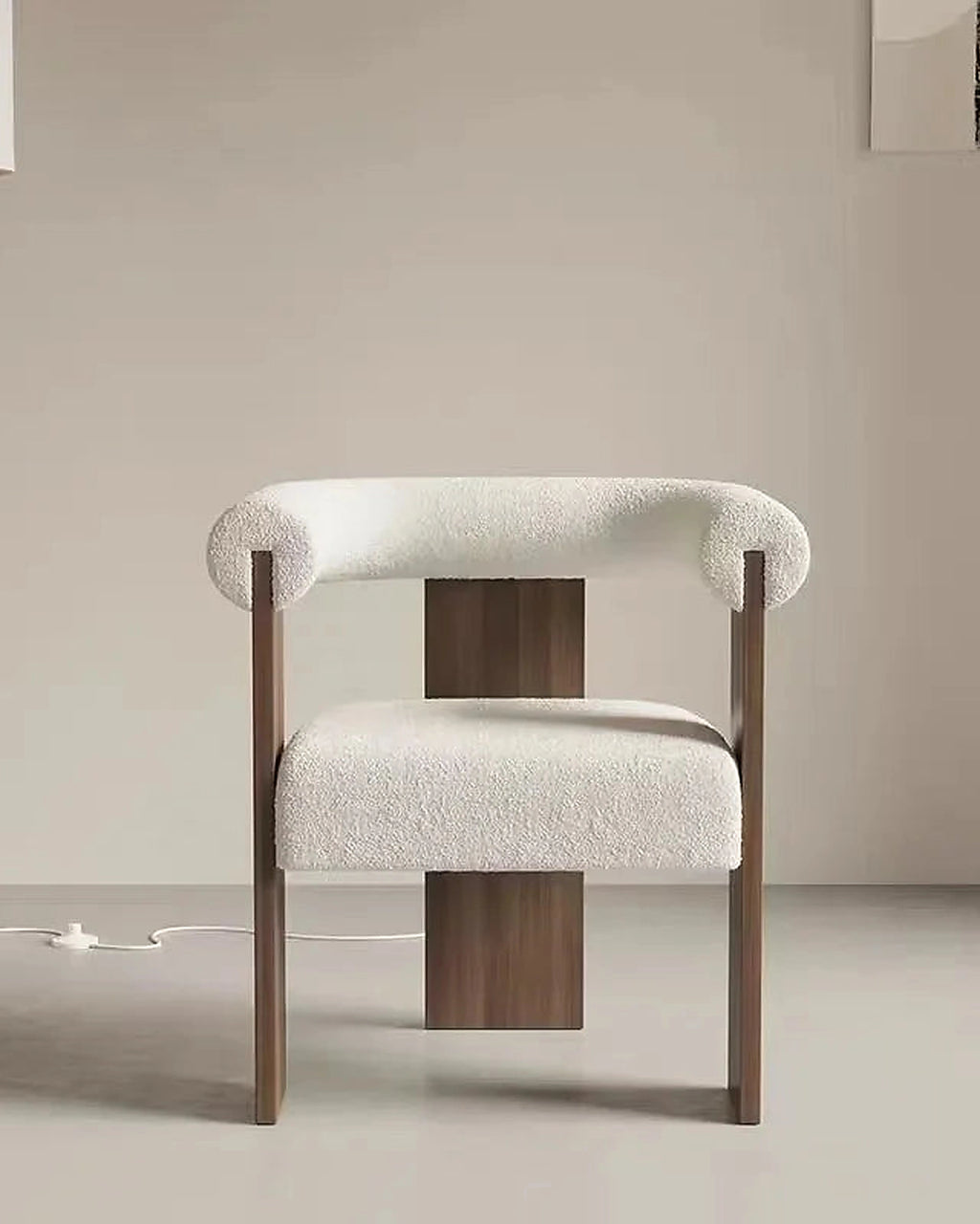 Light Luxury Solid Wood Dining Chair,Retro Home Lambskin Hotel Restaurant,Business Negotiation Chair,Support Color Customization