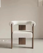 Light Luxury Solid Wood Dining Chair,Retro Home Lambskin Hotel Restaurant,Business Negotiation Chair,Support Color Customization