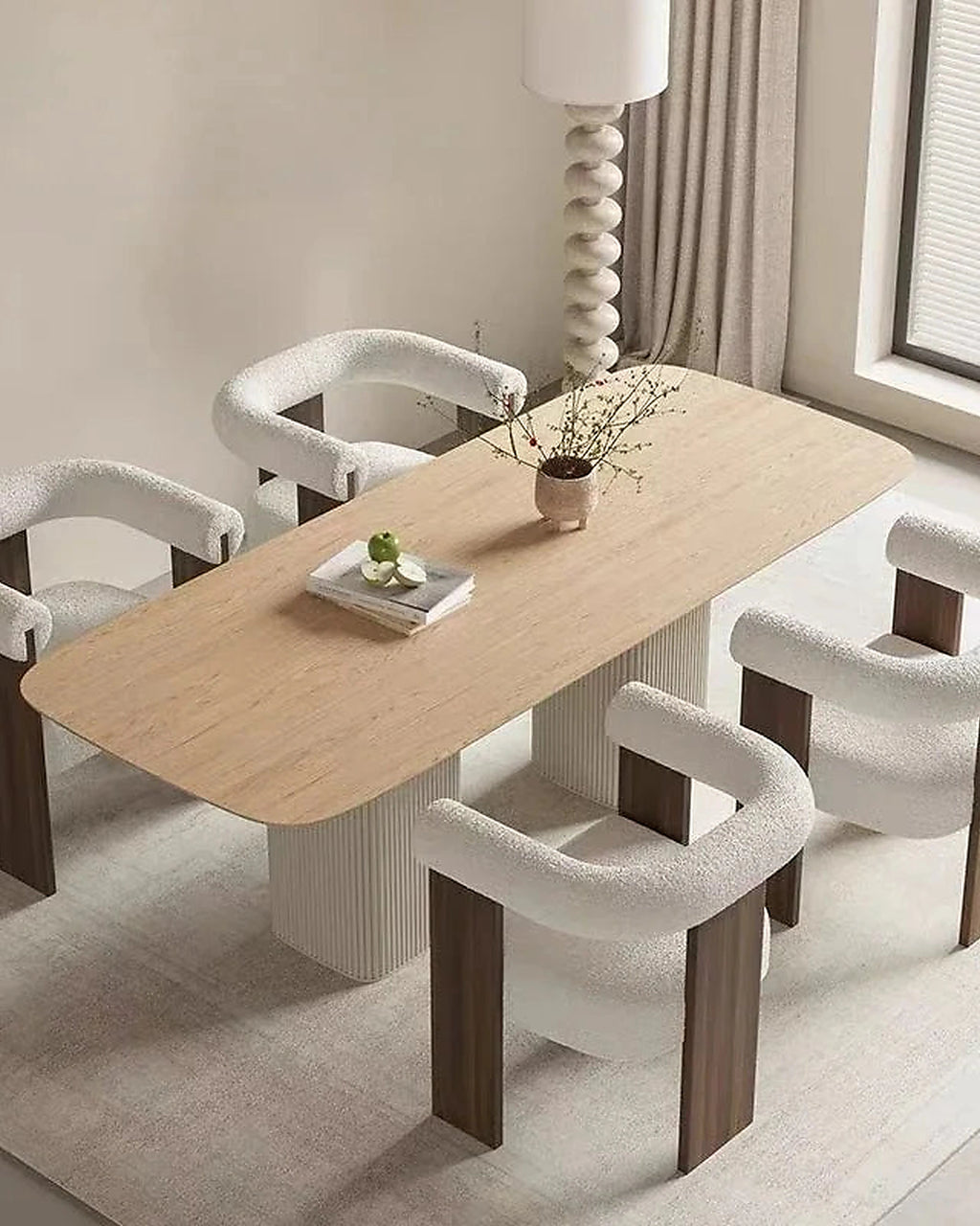 Light Luxury Solid Wood Dining Chair,Retro Home Lambskin Hotel Restaurant,Business Negotiation Chair,Support Color Customization