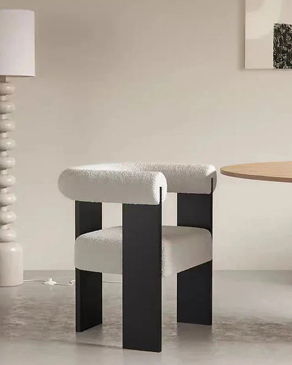 Light Luxury Solid Wood Dining Chair,Retro Home Lambskin Hotel Restaurant,Business Negotiation Chair,Support Color Customization