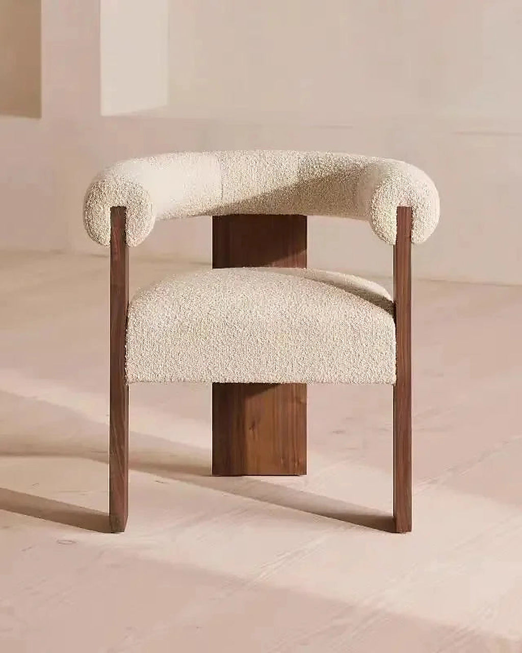 Light Luxury Solid Wood Dining Chair,Retro Home Lambskin Hotel Restaurant,Business Negotiation Chair,Support Color Customization