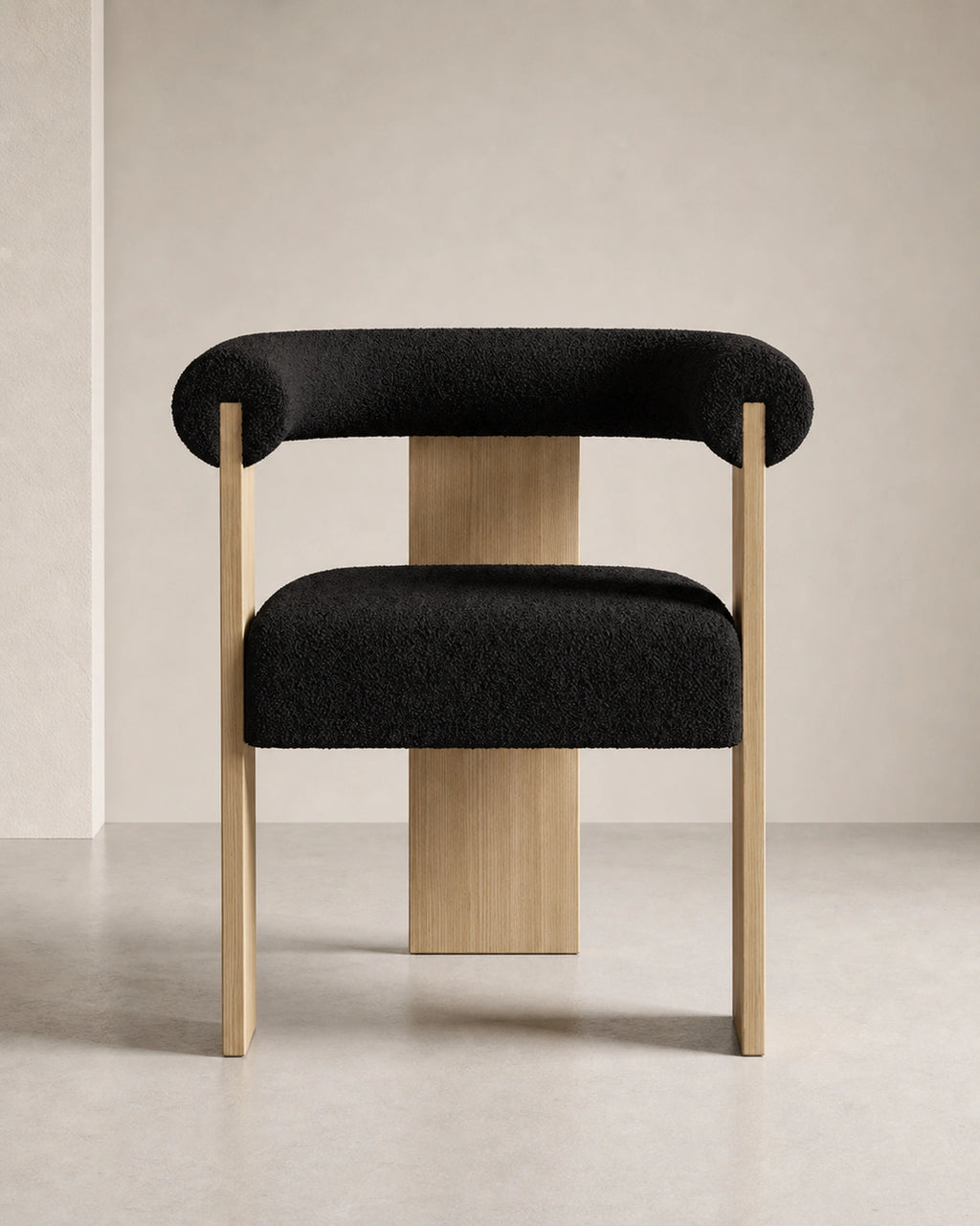 Light Luxury Solid Wood Dining Chair,Retro Home Lambskin Hotel Restaurant,Business Negotiation Chair,Support Color Customization