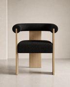 Light Luxury Solid Wood Dining Chair,Retro Home Lambskin Hotel Restaurant,Business Negotiation Chair,Support Color Customization
