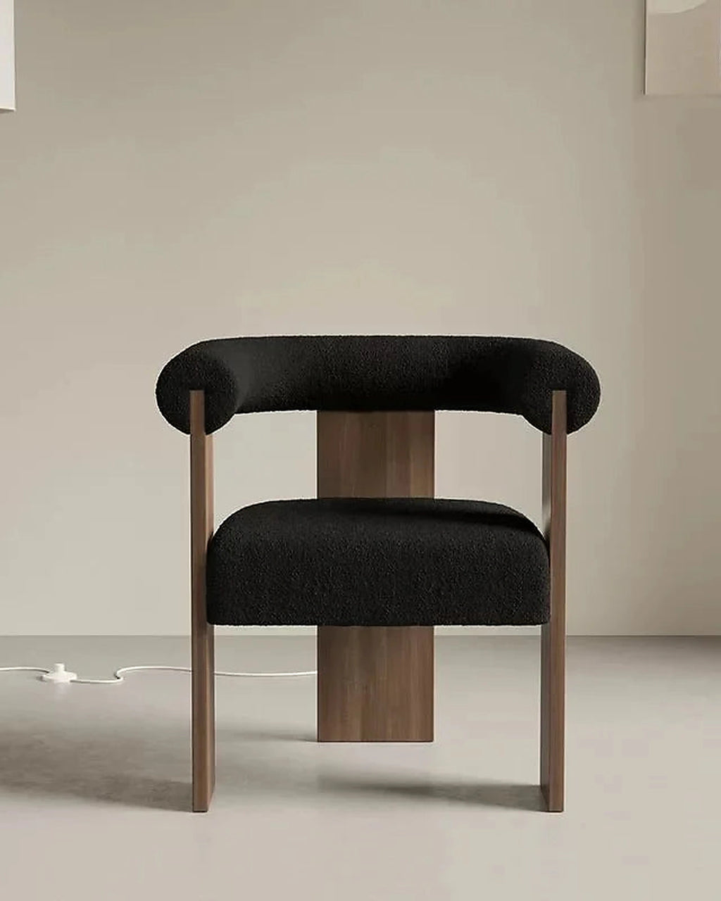 Light Luxury Solid Wood Dining Chair,Retro Home Lambskin Hotel Restaurant,Business Negotiation Chair,Support Color Customization