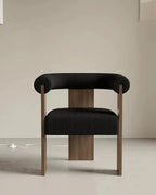 Light Luxury Solid Wood Dining Chair,Retro Home Lambskin Hotel Restaurant,Business Negotiation Chair,Support Color Customization